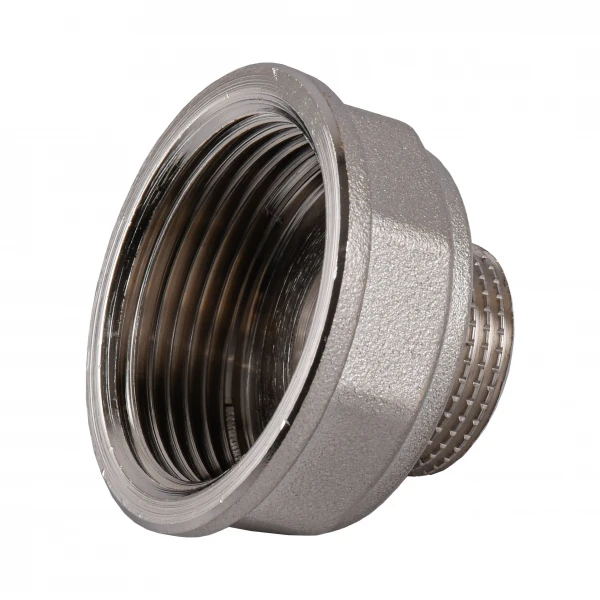 Переходник редукционный 1 1/4″ х 3/4″ ВН никелированный восьмигранный NK643O OPTIMUM