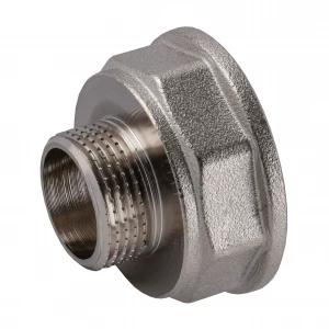 Переходник редукционный 1 1/4″ х 3/4″ ВН никелированный восьмигранный NK643O OPTIMUM