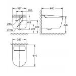 Унитаз-биде Grohe Sensia Pro настенный (36508SH0)