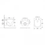 Комплект Grohe Set Унитаз ELLIPSE-0301-T3 + Инсталляция 38536001 + панель 38732000 (38536001ELLIPS0301T3)