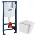 Комплект Grohe Set Унитаз QUADRO-0301-R+ Инсталляция Grohe Rapid SL 38772001 (38772001QUADRO0301R)