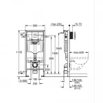 Комплект Grohe Set Унитаз QUADRO-0301-R+ Инсталляция Grohe Rapid SL 38772001 (38772001QUADRO0301R)