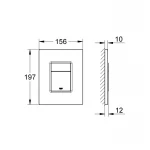 Комплект Grohe Set Унитаз ELLIPSE-0305-T3 + Инсталляция UA388400WG + панель 38732000 (388400WGELLIPS0305T3)