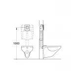 Комплект Grohe Set Унитаз ELLIPSE-0305-T3 + Инсталляция UA388400WG + панель 38732000 (388400WGELLIPS0305T3)