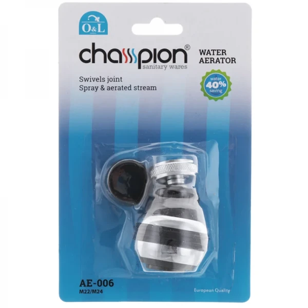 Champion AE-006 Аэратор поворотный M22/M24 (латунный шар) (AC0017)