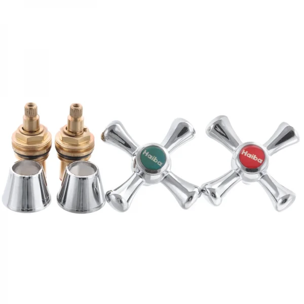 Ручки Haiba Smes (с кранбуксами, пара) керамические (AC0600)