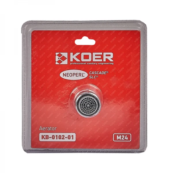 Аэратор М-24 Koer KB-0102-01 NEOPERL CASCADE SLC (Цвет хром) (AC0636)