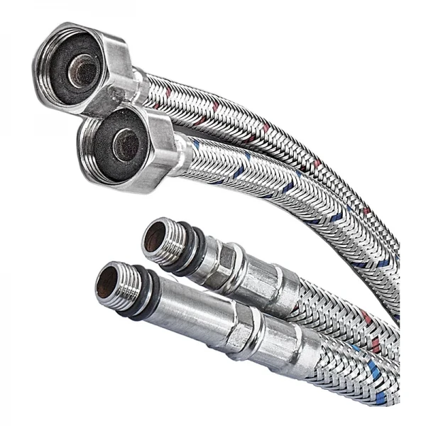 Гибкая подводка Champion FH-01-F1/2"xM10-40 нержавейка (пара) (AC0667)