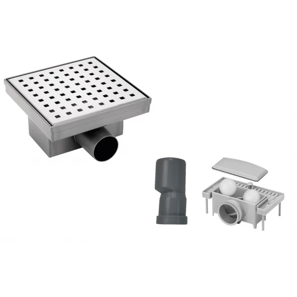Душевой трап Koer FD02-S150 из нержавеющей стали SUS304 150x150мм (AC0683)