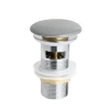 Донный клапан для умывальника Mixxus POP-UP-08 GRAY 1 1/4'' СLICK-СLACK графитовая керамическая накладка (AC3566)