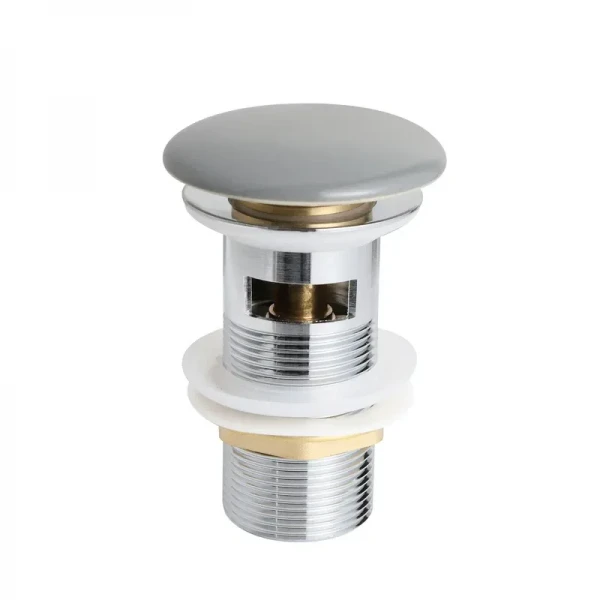 Донный клапан для умывальника Mixxus POP-UP-08 GRAY 1 1/4'' СLICK-СLACK графитовая керамическая накладка (AC3566)