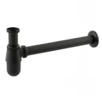Сифон для раковины Mixxus SIPHON-01 BLACK без выпуска (под донный клапан) без ревизии (Цвет черный) 1 1/4'' (AC3571)