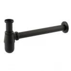 Сифон для раковини Mixxus SIPHON-01 BLACK без випуску (під донний клапан) без ревізії (Колір чорний) 1 1/4'' (AC3571)