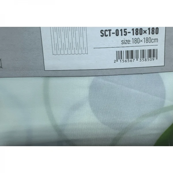 Шторка для ванної Mixxus SCT-015-180x180 з поліестеру (Візерунок 