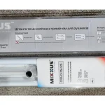 Штанга для шторки телескопическая с полотенцедержателем Mixxus CRA-D-75x125 75cm-125cm (алюминий) (БЛИСТЕР) (AC3588)