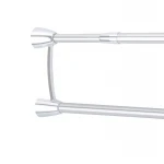 Штанга для шторки телескопическая с полотенцедержателем Mixxus CRA-D-75x125 75cm-125cm (алюминий) (БЛИСТЕР) (AC3588)