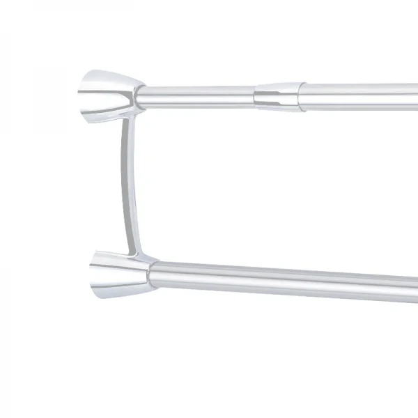 Штанга для шторки телескопическая с полотенцедержателем Mixxus CRA-D-125x225 125cm-225cm (алюминий) (БЛИСТЕР) (AC3589)