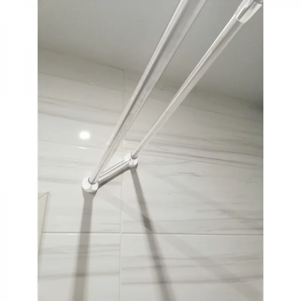 Штанга для шторки телескопическая с полотенцедержателем Mixxus CRA-D-125x225 125cm-225cm (алюминий) (БЛИСТЕР) (AC3589)