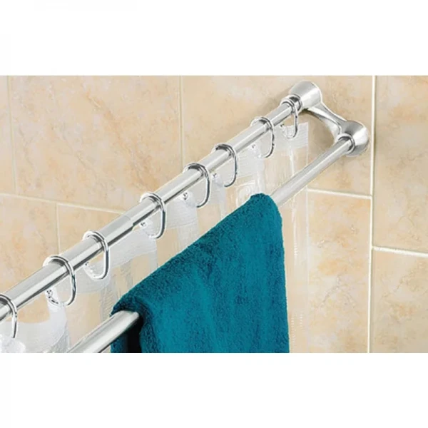 Штанга для шторки телескопическая с полотенцедержателем Mixxus CRA-D-125x225 125cm-225cm (алюминий) (БЛИСТЕР) (AC3589)