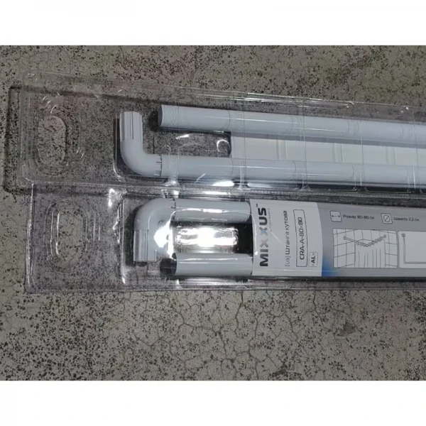 Штанга для шторки угловая Mixxus CRA-A-80x80 80x80cm (алюминий) (БЛИСТЕР) (AC3590)