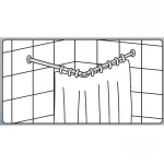 Штанга для шторки угловая Mixxus CRA-A-90x90 90x90cm (алюминий) (БЛИСТЕР) (AC3591)