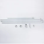 Штанга для шторки П-образная универсальная Mixxus CRA-U-80x80x80 80x80x80cm, 80x160cm, 240cm (алюминий) (БЛИСТЕР) (AC3592)