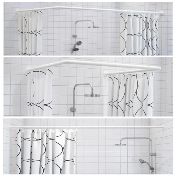 Штанга для шторки П-образная универсальная Mixxus CRA-U-90x90x90 90x90x90cm, 90x180cm, 270cm (алюминий) (БЛИСТЕР) (AC3593)