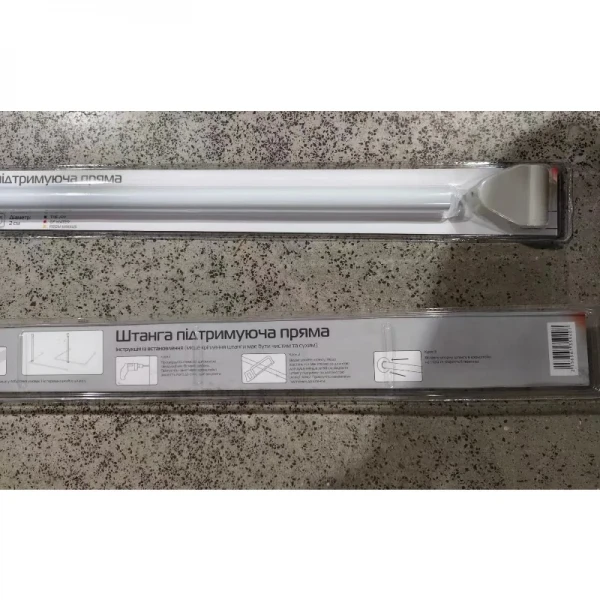 Штанга для шторки поддерживающая прямая Mixxus CRA-S-60 60cm (алюминий) (БЛИСТЕР) (AC3594)