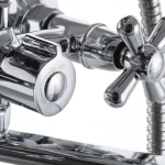 Змішувач для ванни Champion Dominox 140 латунний хромований двохвентильний з довгим поворотним виливом (CH0016)