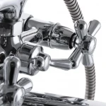 Змішувач для ванни Champion Dominox 143 латунний хромований двохвентильний з довгим поворотним виливом 320 мм (CH0017)