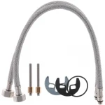 Змішувач для кухні двохвентильний Champion Smes 273, латунний, хром, з високим поворотним виливом (CH0108)