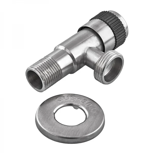 Кран для подключения сантехприборов Champion VAL-05 1/2x3/4 с нерж. стали SUS304 (CH0324)