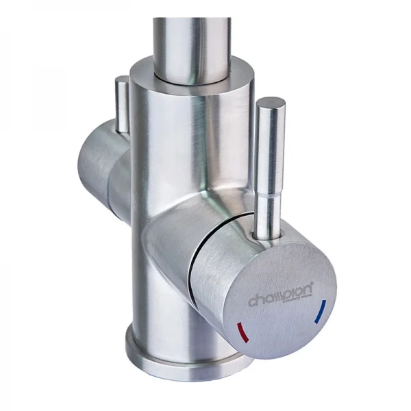 Смеситель для кухни из нерж. стали SUS304 Champion SUS-021 с выходом для питьевой воды (CH0330)