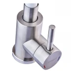 Смеситель для кухни с силиконовым изливом Champion SUS-011 Refl.White (нерж. сталь) (CH0331)