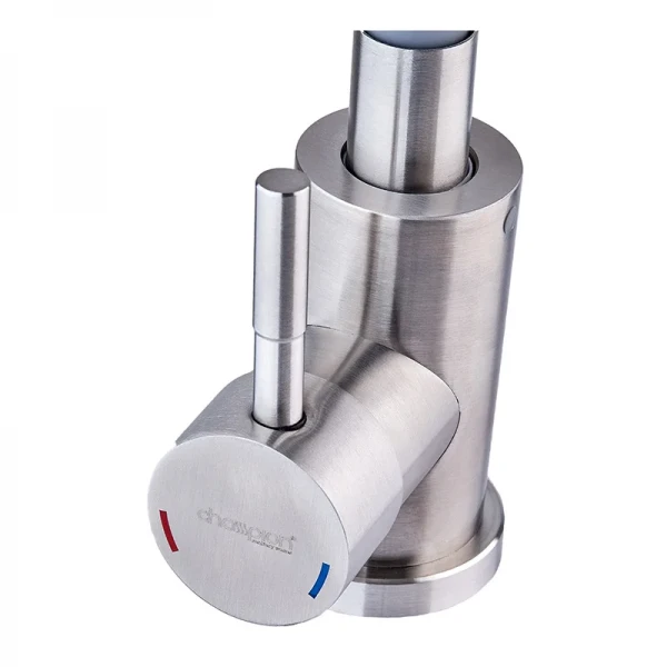 Смеситель для кухни с силиконовым изливом Champion SUS-011 Refl.Gray (нерж. сталь) (CH0333)