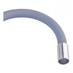 Смеситель для кухни с силиконовым изливом Champion SUS-011 Refl.Gray (нерж. сталь) (CH0333)