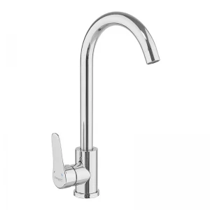 Смеситель для кухни Champion EZA-011 Chrome из нержавеющей стали с высоким поворотным изливом (CH6151)