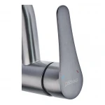 Смеситель для умывальника Champion SAP-001-B Graphite (нерж. сталь) (CH6159)