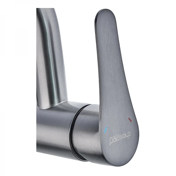 Смеситель для умывальника Champion SAP-001-B Graphite (нерж. сталь) (CH6159)