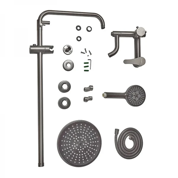 Душевая колонна со смесителем Champion SAP-009-J Graphite (нерж. сталь) (CH6165)