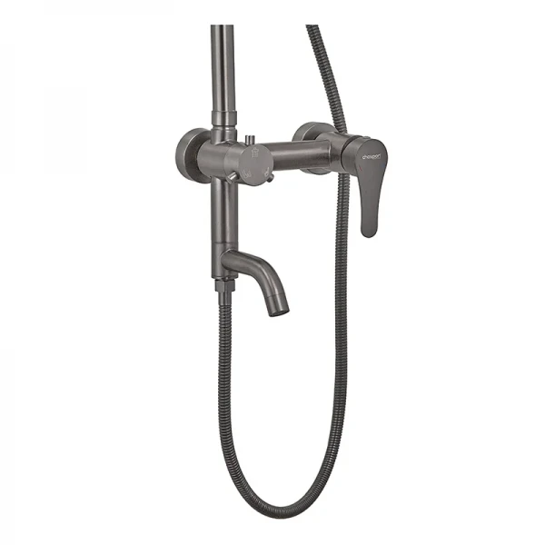 Душевая колонна со смесителем Champion SAP-009-J Graphite (нерж. сталь) (CH6165)