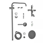 Душевая колонна со смесителем Armata SUS-009-J (нерж. сталь) (CH6176)