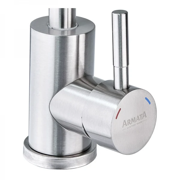 Смеситель для кухни Armata SUS-011 Reflector (с рефлекторным изливом, нерж. сталь) (CH6185)