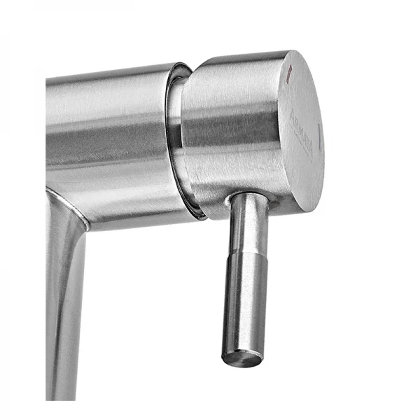 Смеситель для умывальника Armata SUS-001-A с коротким изливом из нерж. стали (CH6474)