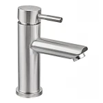 Смеситель для умывальника Armata SUS-001-A(N) с коротким изливом из нерж. стали (без подвода) (CH6475)