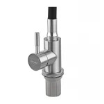 Смеситель для кухни Armata SUS-011 Refl.Black с силиконовым изливом (излив черный) (CH6480)