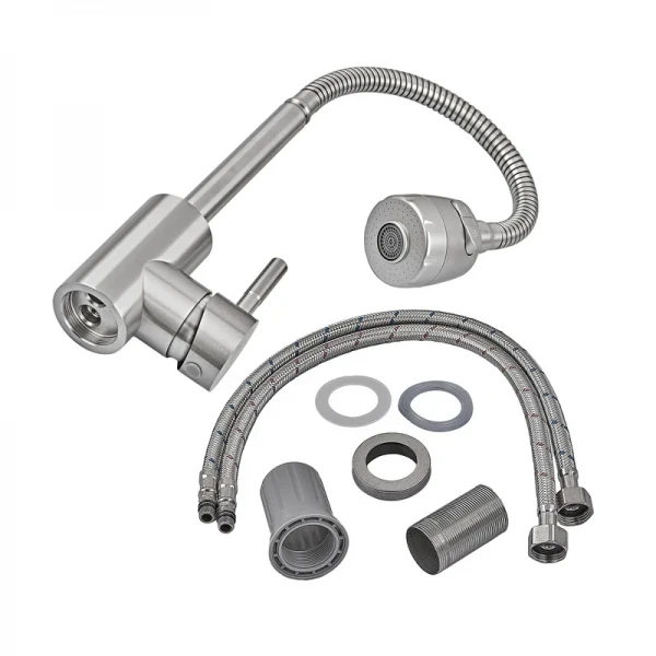 Смеситель для кухни Armata SUS-011 Reflector с рефл. изливом из нерж. стали (CH6482)