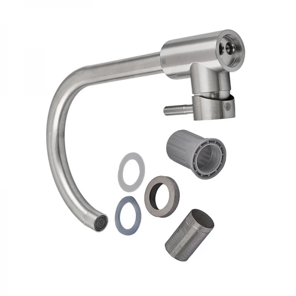 Смеситель для кухни Armata SUS-011(N) из нерж. стали (без подвода) (CH6485)