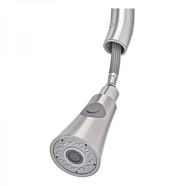 Смеситель для кухни Armata SUS-014-B с выдвижной лейкой из нерж. стали (CH6488)