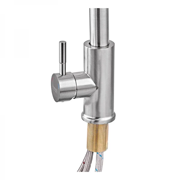 Смеситель для кухни Armata SUS-014-B с выдвижной лейкой из нерж. стали (CH6488)